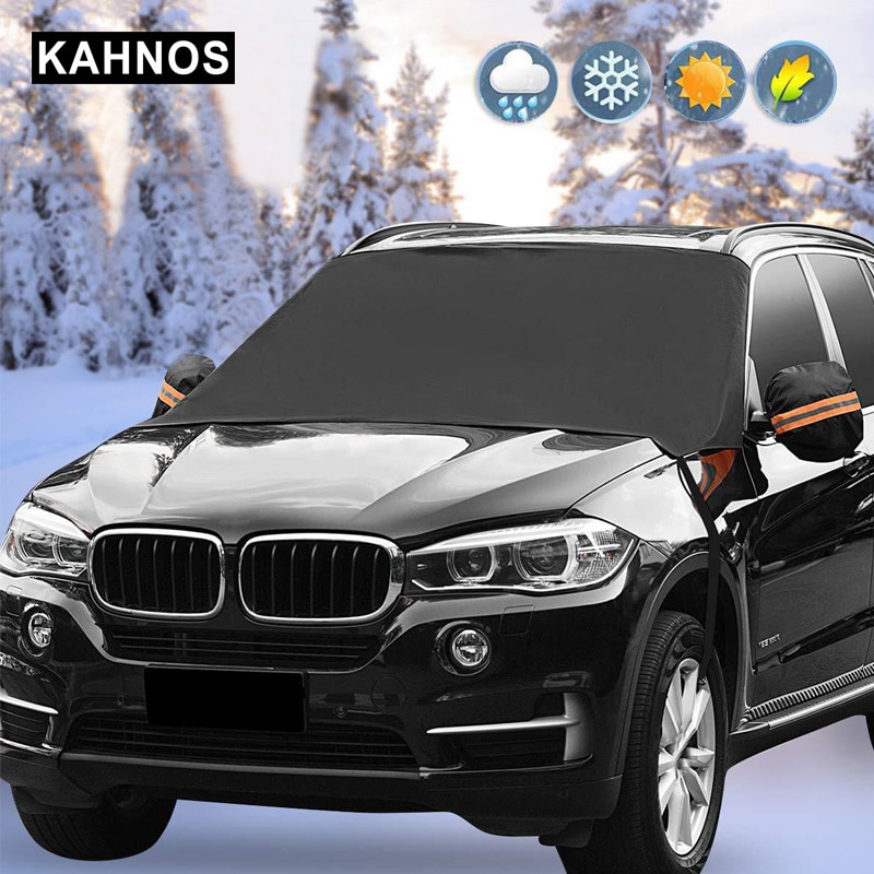 Universel bil forrude snedæksel vinter magnetisk bilbeskyttelsesdæksler frostsikre frontrudebetræk til bil