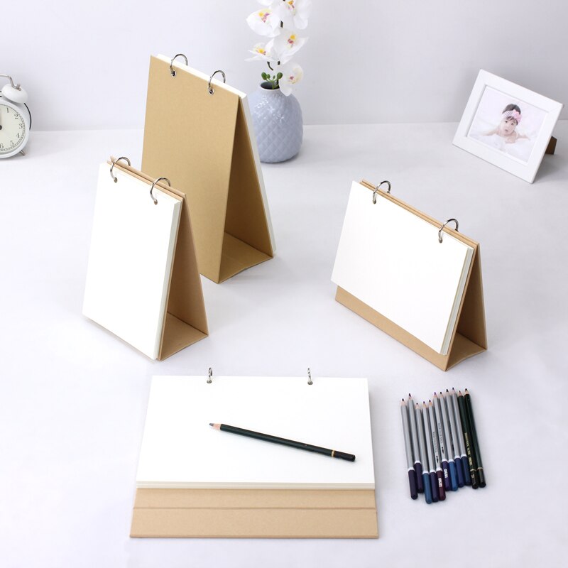 Convertible blank desk calendar DIY handmade homemade calendar for children and students drawing notebook