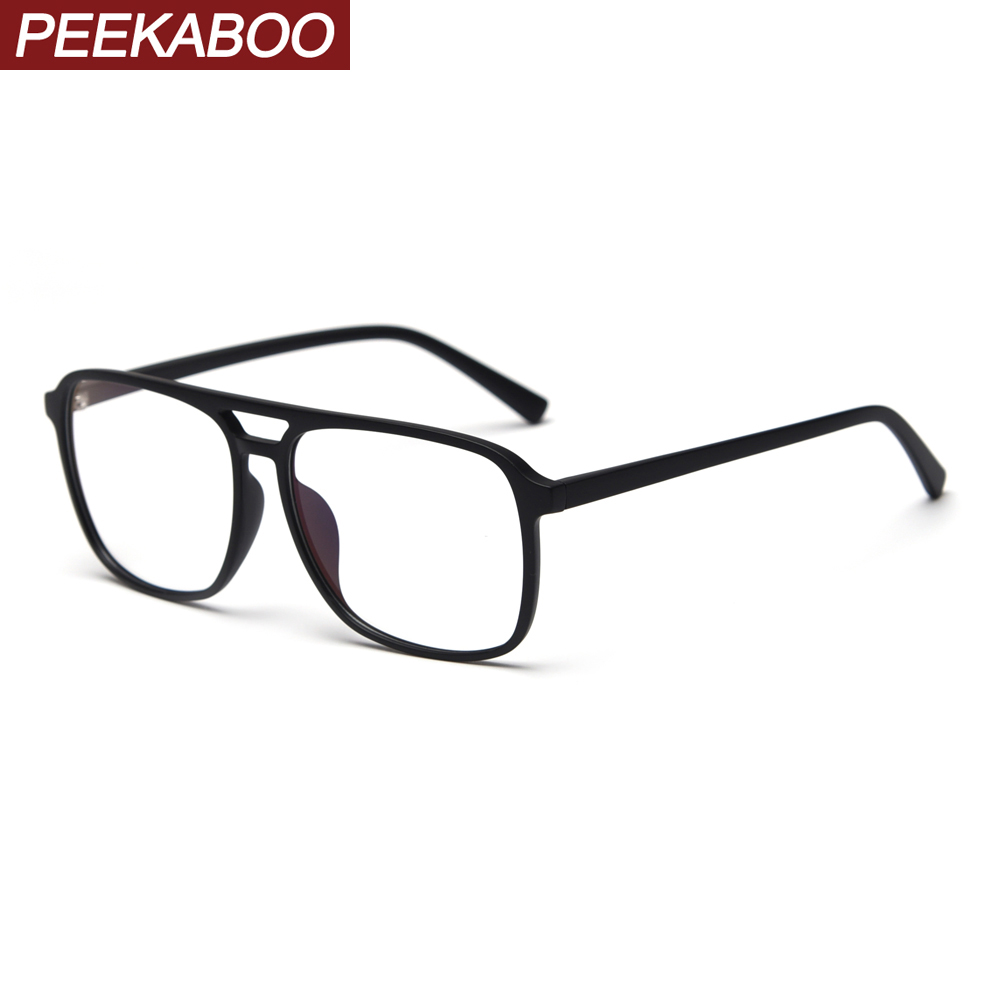 Peekaboo korean tr90 retro anti blue light glasses frame optical men ultralight myopia eyeglasses women's square
