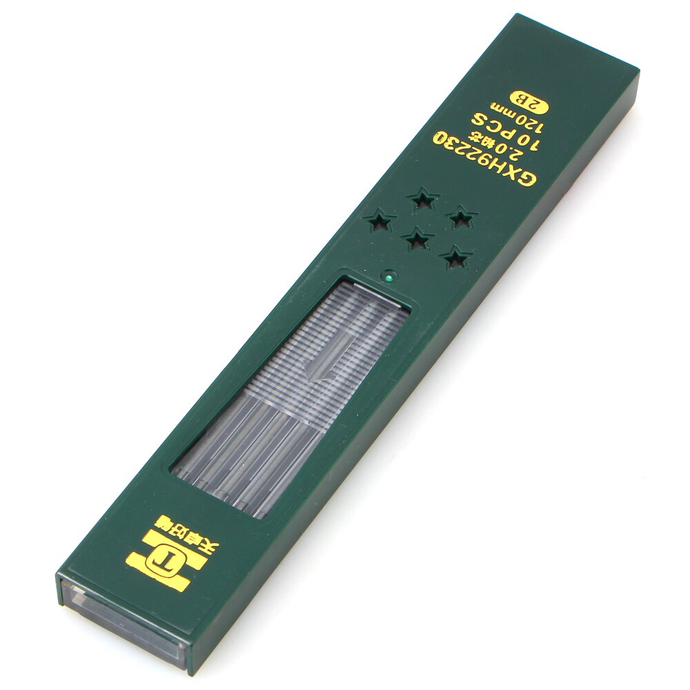 3pcs/lot 2.0mm HB/2B Mechanical Pencil Lead Refill Set Plastic Portaminas Lapiseira Student School Supplies