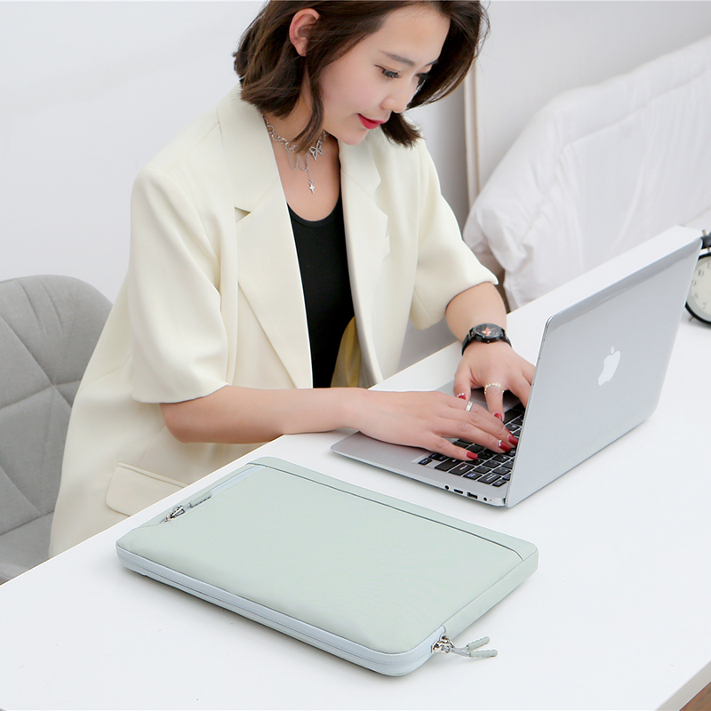 Nowy jednolity kolor torba na laptopa w stylu Retro dla MacBook Air Pro 13 15 13.3 14 15.6 calowy Notebook prosty futerał na komputer