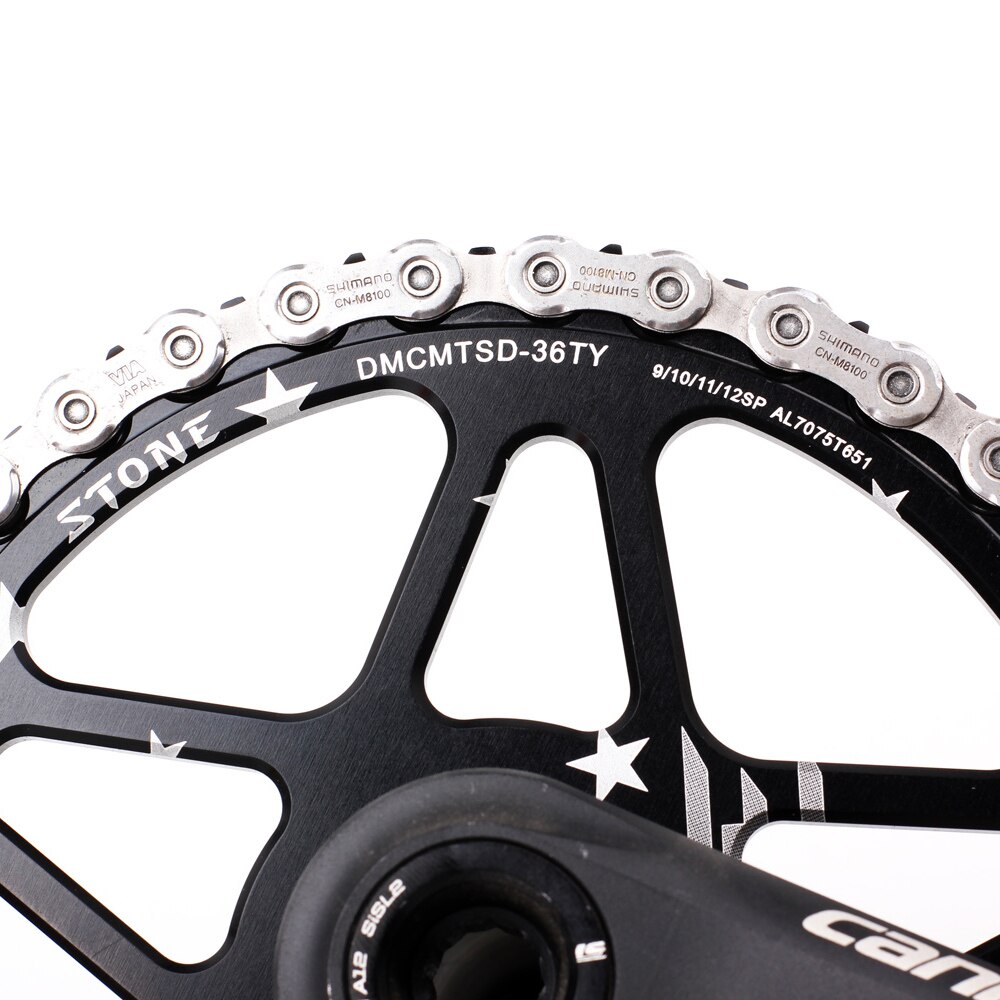 Stenen mtb fiets cirkel enkel kettingblad 0mm offset directe montage voor si sl  bb30 smalle brede fiets kettingblad onderdelen