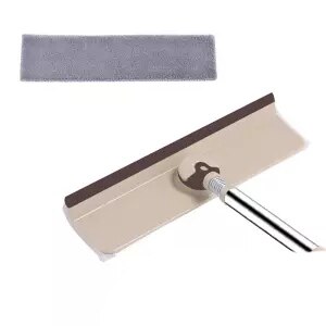 Window Cleaner Window Scraper Household Window Cleaning Wipe Multi-functional Telescopic Rod Glass Window Cleaning Wiper hogar: 2 cloth sets