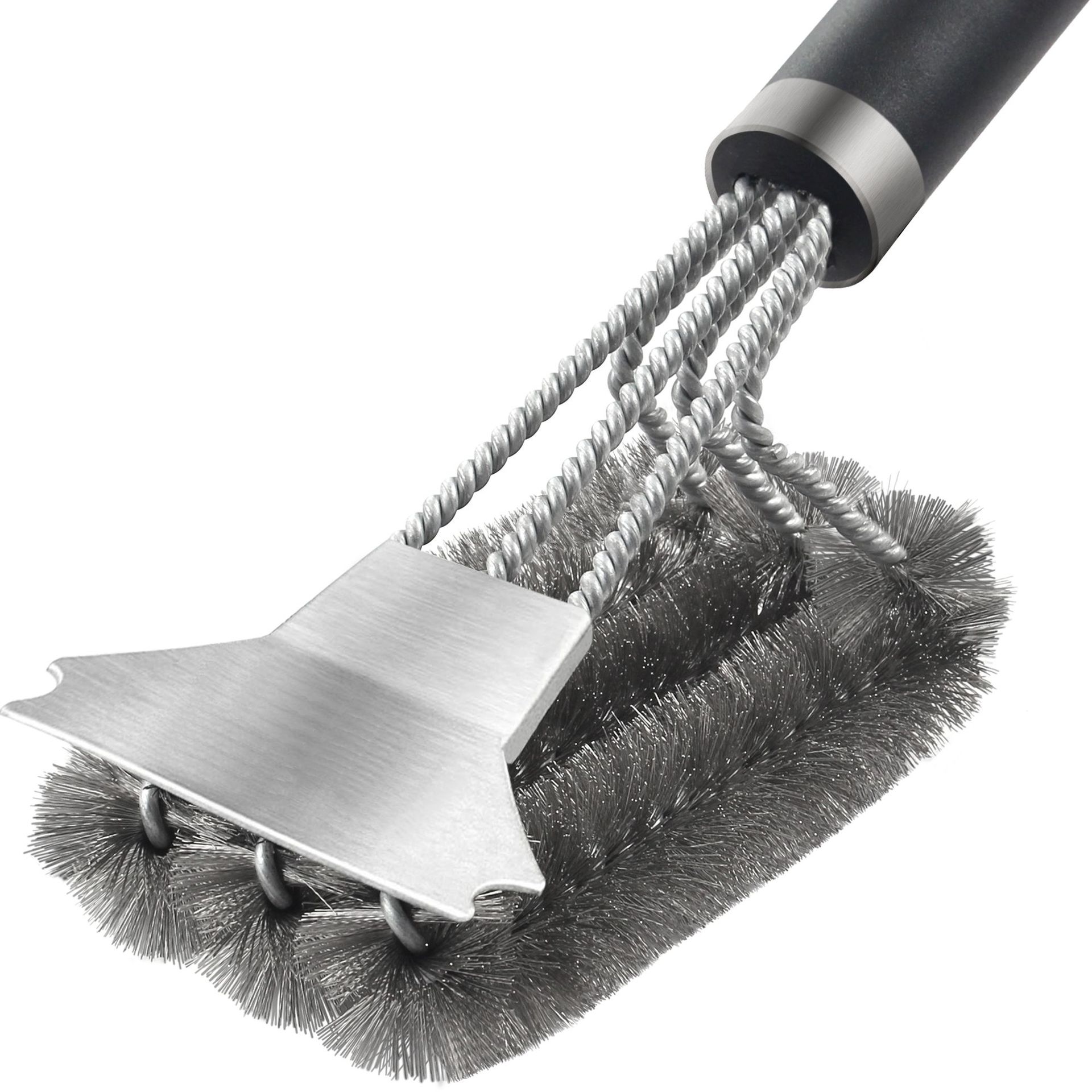 BBQ Grill Brushes Barbecue Accessories Cleaning Brush Kit Cooking Tools Outdoor Cleaner Stainless Steel Bristles Kitchen Gadgets