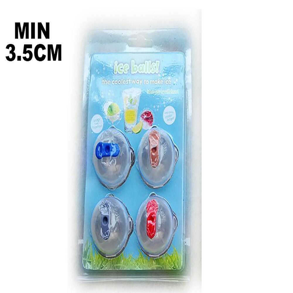 Round Ice Cube Ball Maker Sphere Molds For Whisky Party Cocktails Set of 4 Spherical ice cream mold Ice cube manufacturing