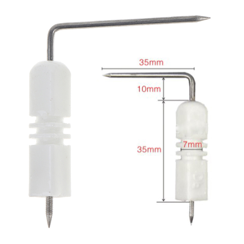 1Pcs Gas Wasser Heizung Teile Elektronische Funken Zünder Ersatz Ersatz Teile Keramik Elektrode Zündung Sensor Home Appliance: Silber