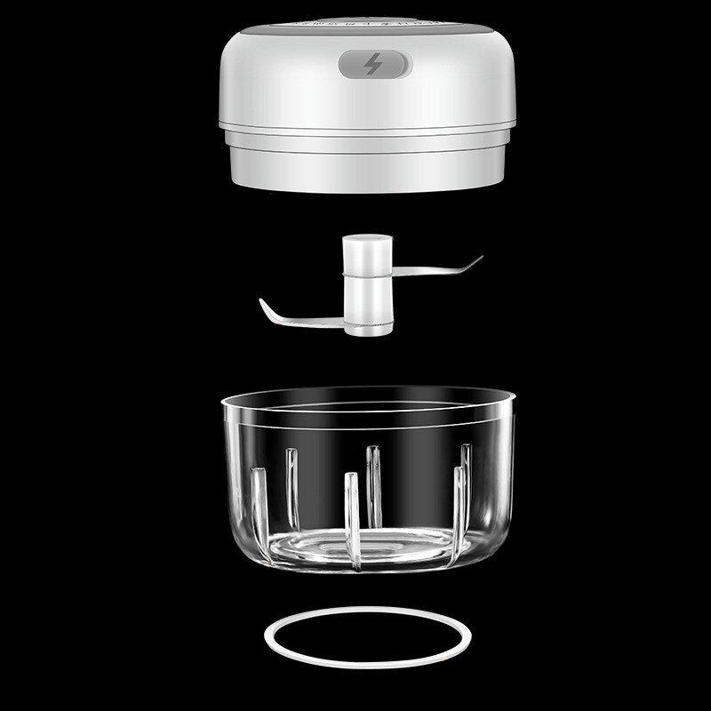 Elektrische Keuken Chopper Knoflook Stamper Vleesmolen Mini Voedsel Knoflook Groente Chili Chopper Crusher Oplaadbare Keukenmachine