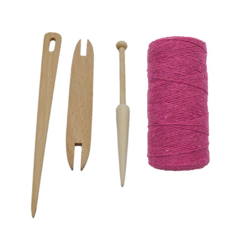 4 teile/satz Natürliche Holz pendeln Stock Nadel betroffen Weben Webstuhl Kette Gewinde Garn Zubehör DIY Handwerk: E