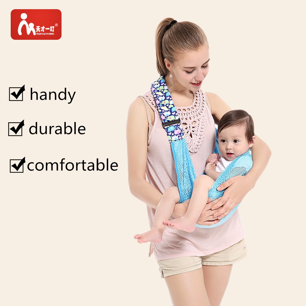 Ademende draagzak zomer mesh-stijl baby wikkel wieg rugzak moeder borstvoedingshoes multifunctionele draagzak heupdrager 0-24m