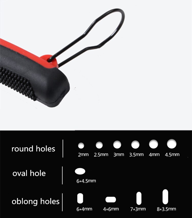 Outil de perforateur de trou de ceinture de ménage pour la maroquinerie en cuir ronde oblongue ovale trous fabricant poinçonneuse pince à main 6-en-1