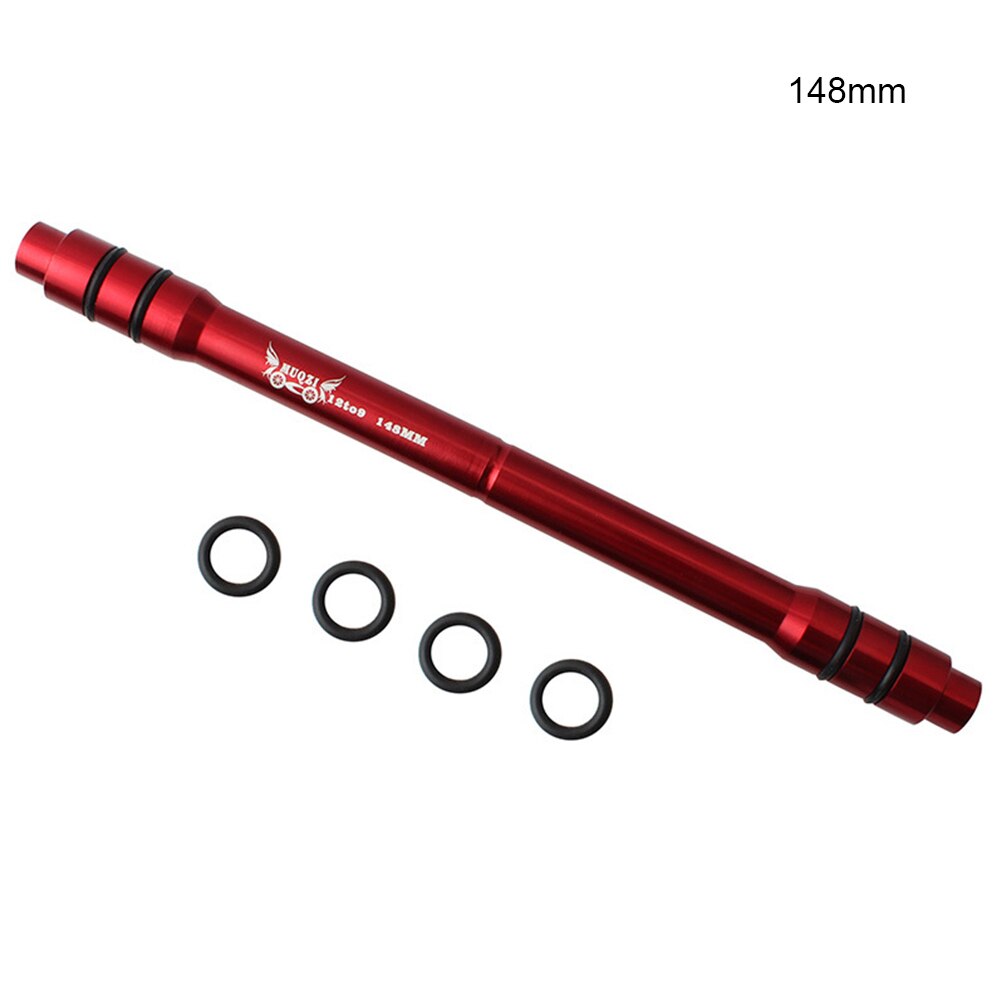 Fiets Steekas Adapter Conversie Voor Voorwiel 12Mm Steekas Hub Fit Om 9Mm Steekas Fiets hub Adapter: Red 148mm