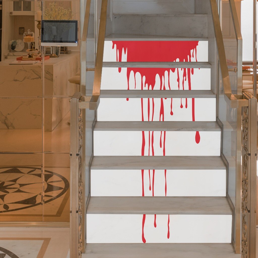Halloween Home Decor Stickers for home Staircase Decoration Stair Riser Floor Sticker DIY Wall Stairs Decal Pegatinas /C