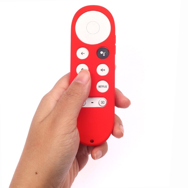 Silicone Case for Chromecast for Google TV Voice Remote Shockproof Protective Cover for Chromecast Voice Remote