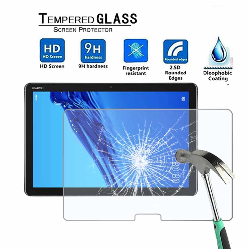 Voor Huawei Mediapad M5 Lite 10 Wi-Fi - 9H Premium Tablet Gehard Glas Screen Protector Film Protector Guard Cover