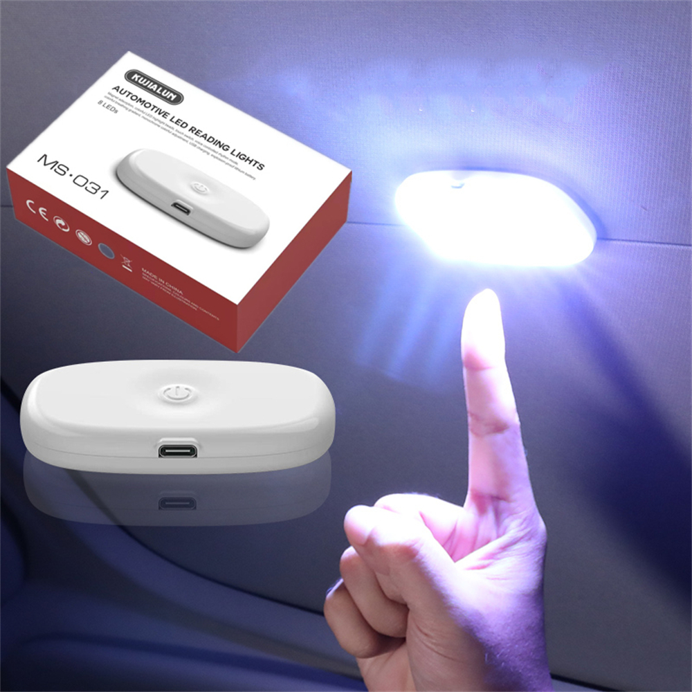 LED Touch Light Muur Leeslamp Magneet Basis Auto Plafondlamp Ambient Mood Auto-interieur Kofferbak Licht Binnen