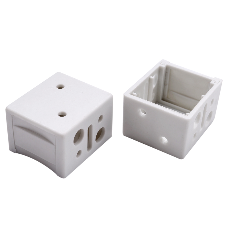 Soportes ciegos de 1 pulgada, caja de perfil blanco, soporte de montaje para ventana, persianas, soporte de Riel (8)