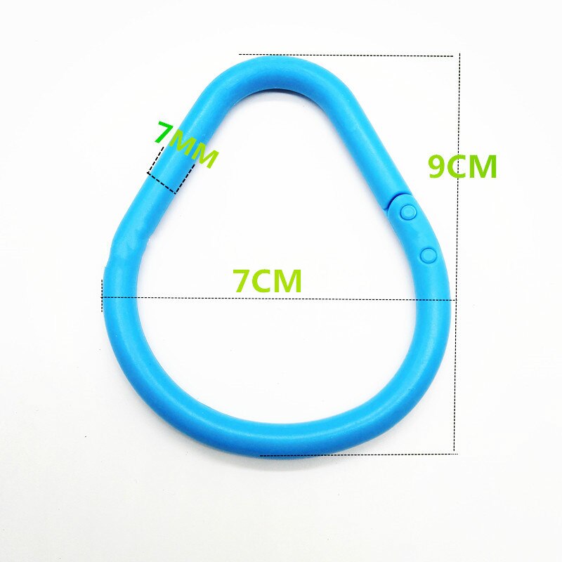 5Pcs Dubbele Gesp Hoge Taaiheid Plastic Opening Ring Card Ring Multifunctionele Gesp Ring Losbladige Ring gesp Bindmiddel Ring