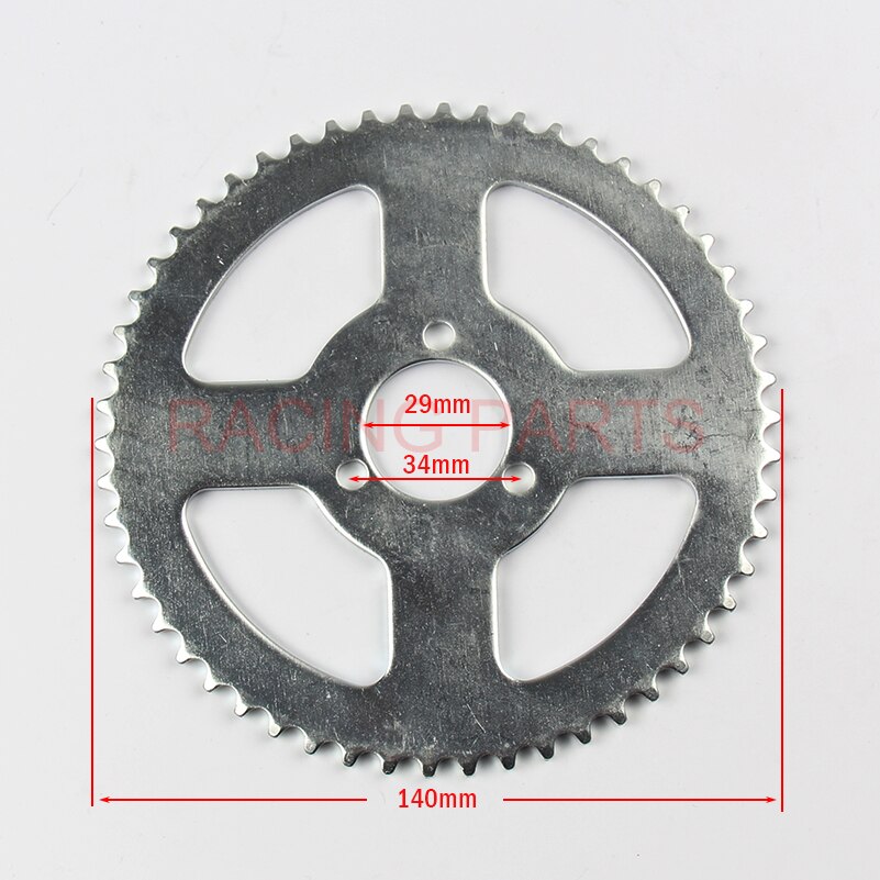 47cc 49cc -lomme cykel liya front gearkasse transmission gearkasse mini moto atv med  t8f kæde og kædeplade 2 takts motordel