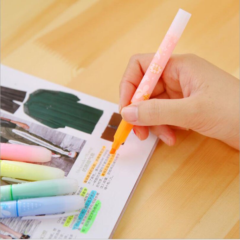 Japan slik farve blækfri tuscher pen highlighter album scrapbog gør-det-selv papirvarer skoleartikler  g082