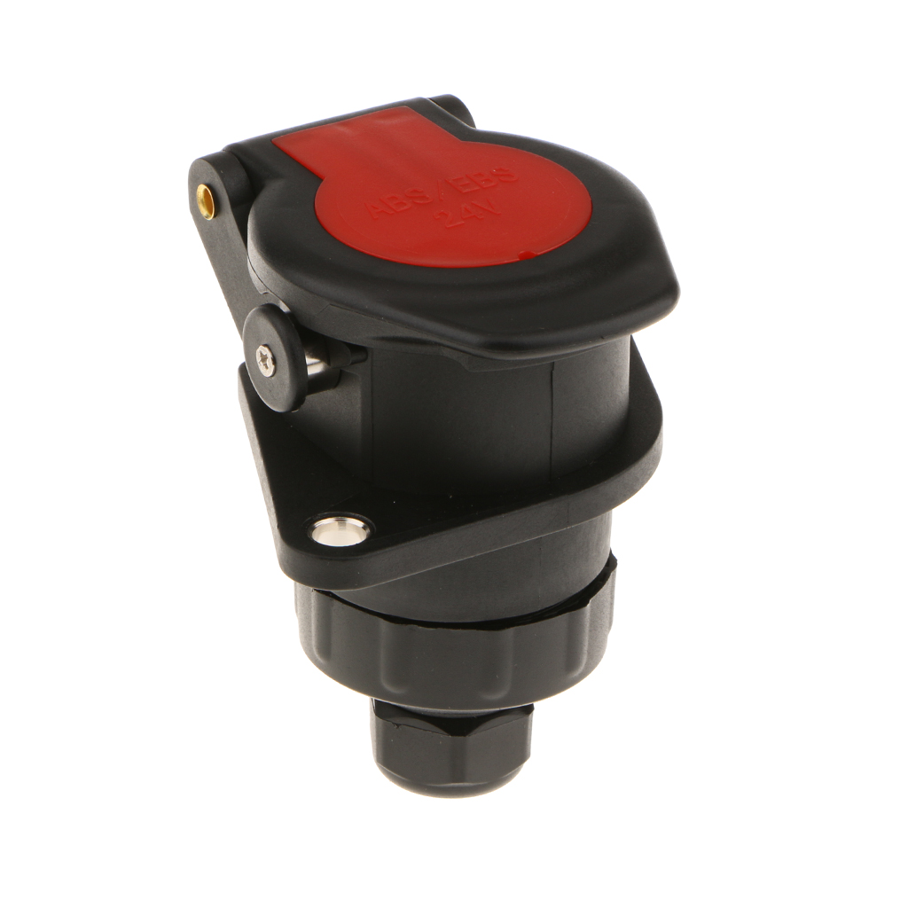 Enchufe de remolque de 15 pines 24V luces de cableado redondas remolque caravana camión barco