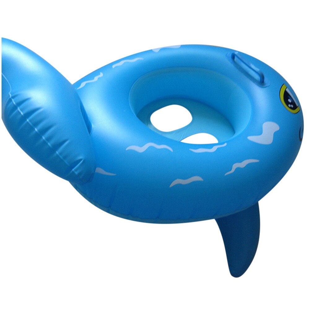 Kinderen Opblaasbare Zitting Met Handvat Blauw Sharkseat Baby Qwimming Seat Bouee Gonflable Piscine