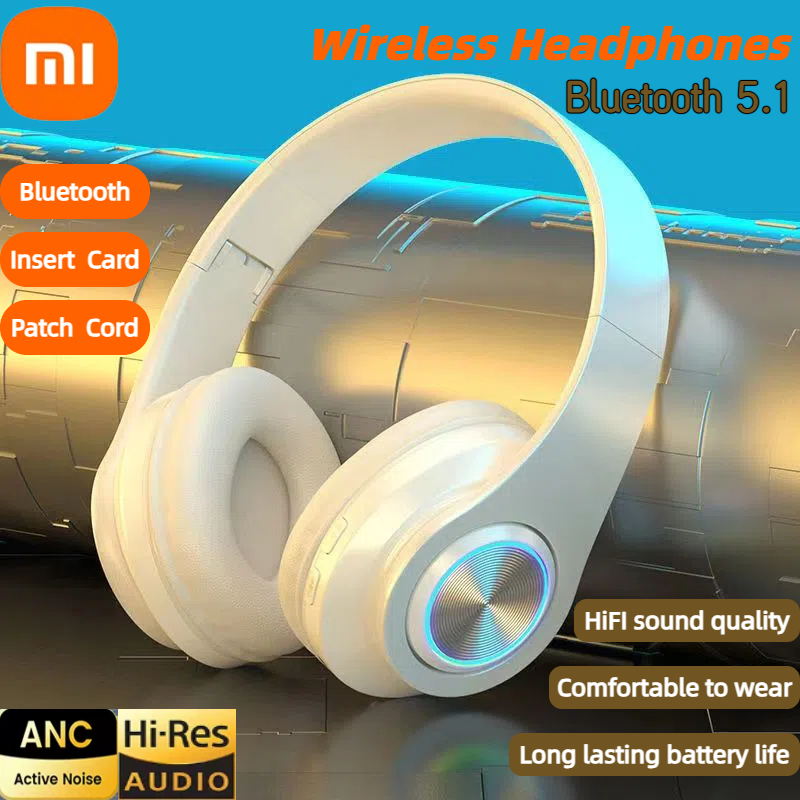 Xiaomi wireless headphones bluetooth 5.1 hifi stereo noise cancelling headsets sports gaming music headphones with microphone