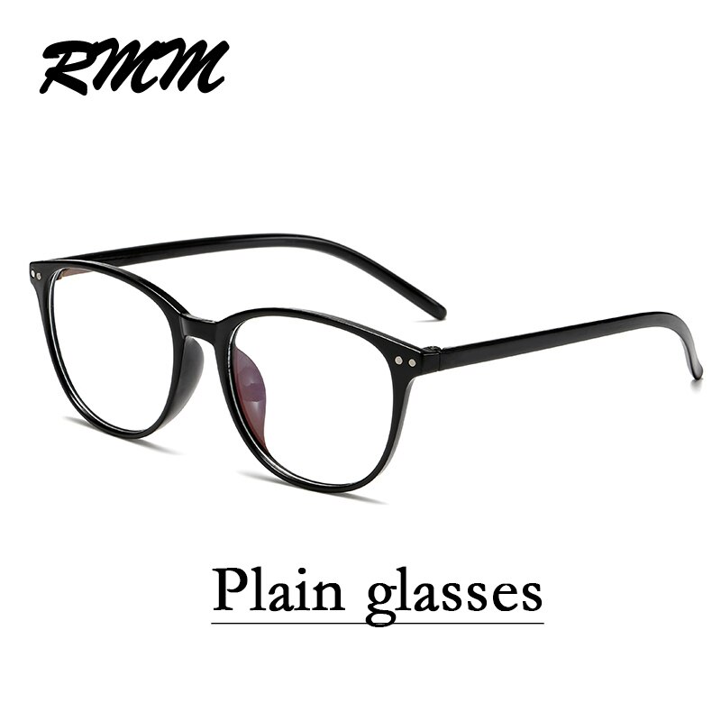 RMM Retro Square round Frame Plain Glasses Anti blue light glasses Women&Men Optical Spectacle Glasses Myopia Eyeglasses Frames: 4