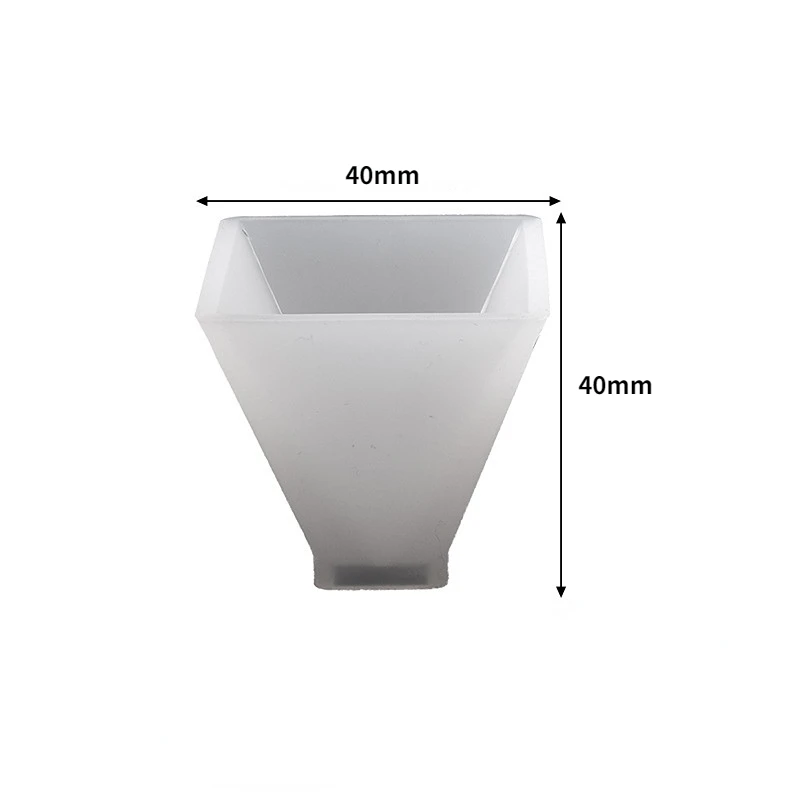 Moule pyramide 3D en Silicone, pour bricolage, cristal UV époxy, cône triangulaire cubique, décoration de la maison, Arts et artisanat pour modèle en résine: green