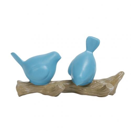 Wall Decorative Hooks Resin 2/3/4 Birds Door Hangers Wall Decorations Hooks Hat Scarf Key Hanger Hooks Wall Hanging Hooks: Blue 2 Birds