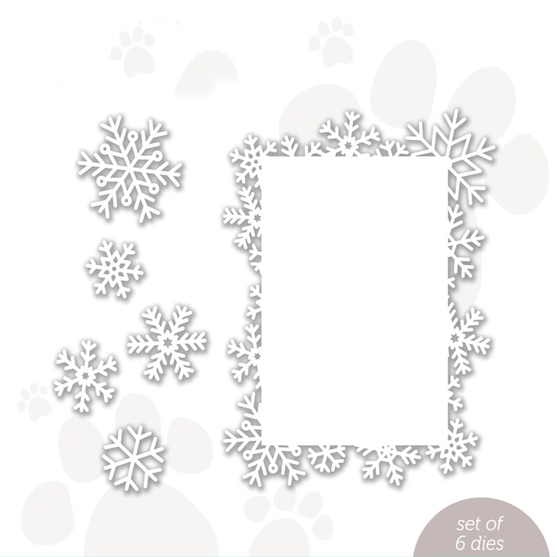Snowflake Frame Metal Cutting Dies Scrapbook Paper Craft Decoration Dies Stencil For Album Card Making Decorations Greeting Card: Default Title