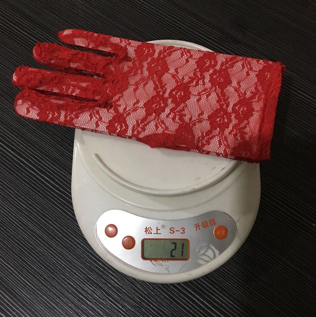 #30 Sexy Summer Gloves Women Uv Sunscreen Short Sun Female Gloves Ice Silk Lace Driving Of Thin Touch Screen Lady Gloves