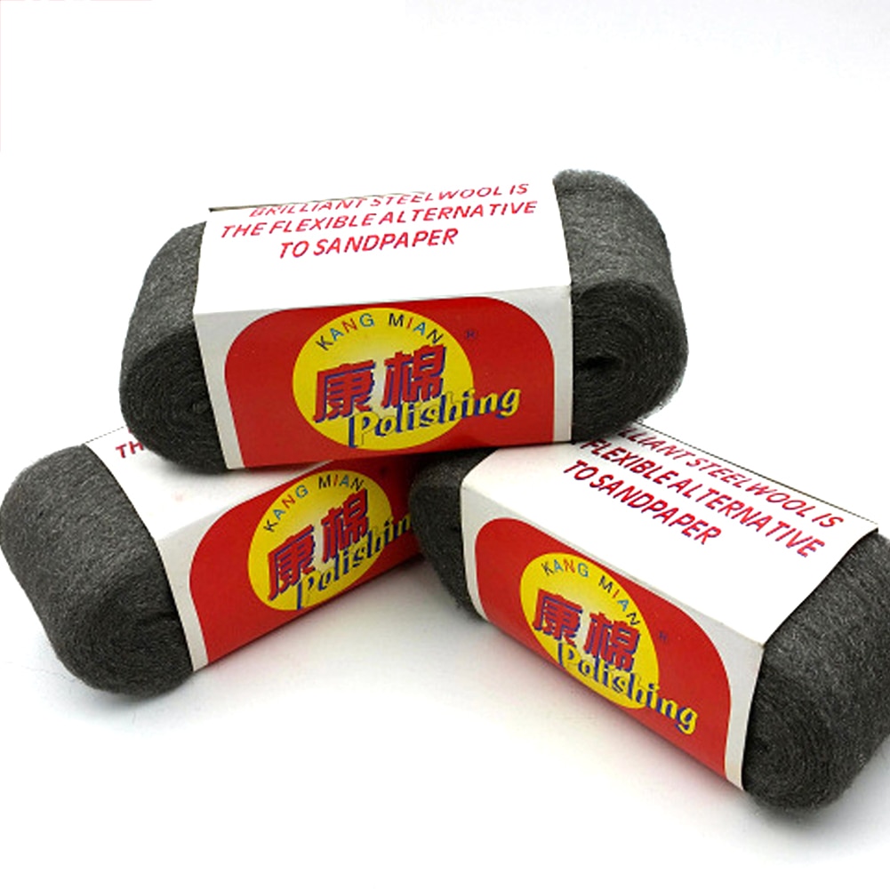 Portable Steel Wire Wool Grade 0000 3.3m For Polishing Home Cleaning Removing Remover Non Crumble Car Styling