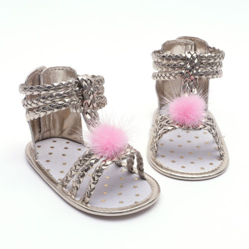 Sommer bling nyfødt babysko udendørs småbørn prinsesse pigesandaler fritidssko 0-12 m