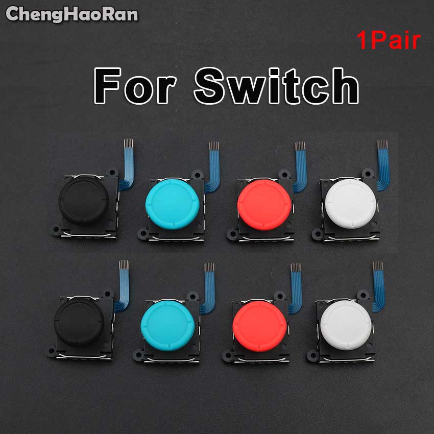 ChengHaoRan 1Pair 3D Analog Joystick Thumb Sticks Sensor Replacements For Nintendo Switch NS NX Joy Con/Switch Lite Controller