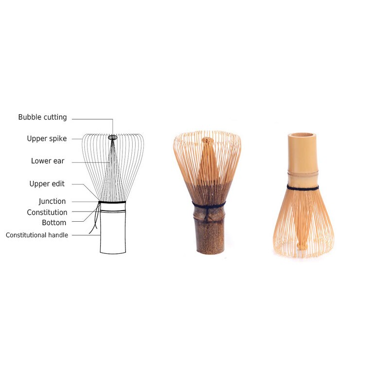 High Bamboo Tea Whisk Matcha Point Green Tea Powder Appliance Matching Tool UEJ