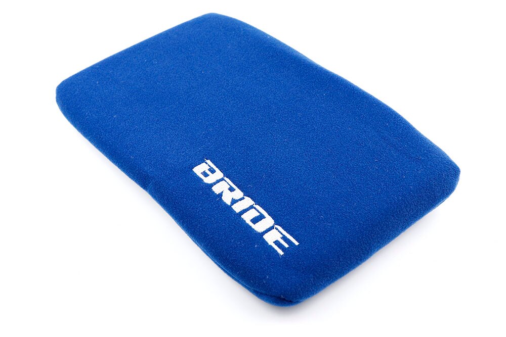 1X JDM BRIDE Racing Tuning Pad For Head Rest Cushion Bucket Seat Racing: Lumbar Blue-bride