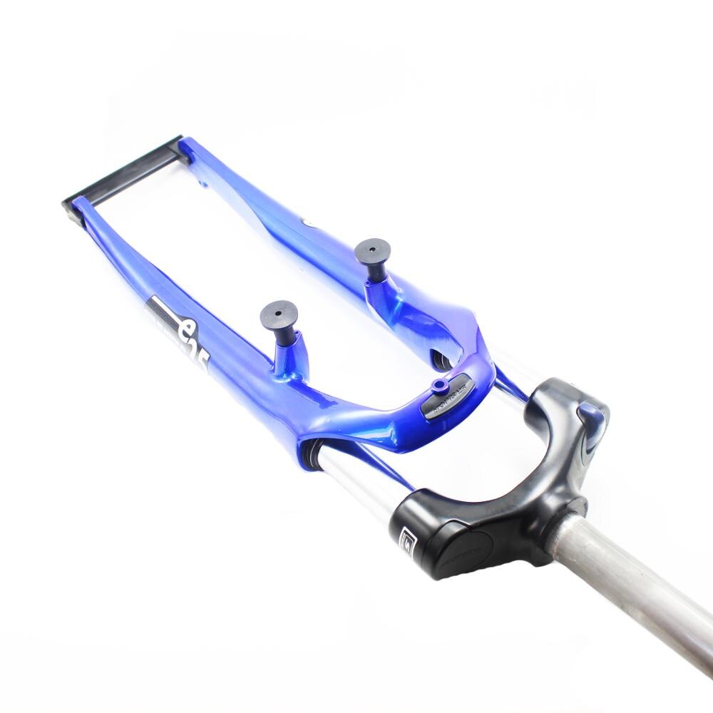 700C MTB V Brake Suspension front Fork Aluminum Alloy suspension fork air damping front fork Oil Spring Front Fork Disc Brake