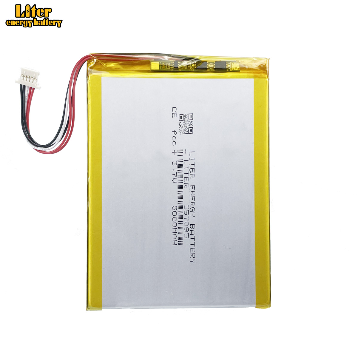 5-wires connector 357095 3.7V 5000mAh tablet battery For child Tablet prestigio multipad Rechargeable batteries: black