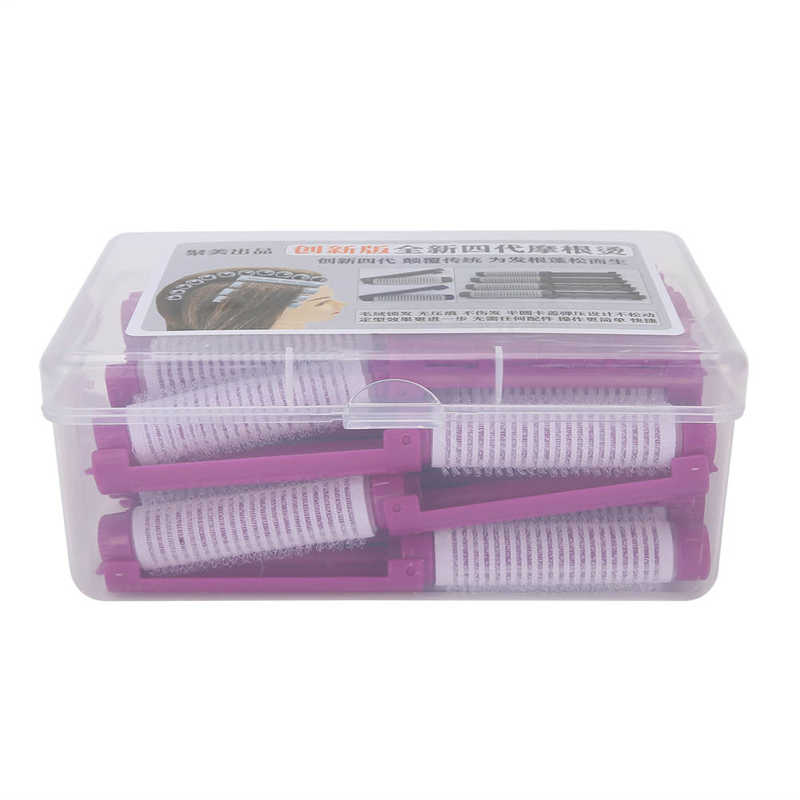 Curl 20pcs Hair Perm Rods Fluffy Perming Rod Hair Roller Curler Hairdressing Tool Kit Curlers For Curling Hair: Purple