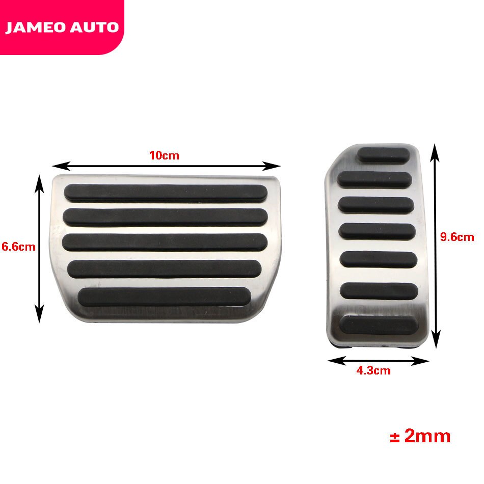Jameo Auto Edelstahl Auto Gas Pedal Abdeckung Bremse Pedale passen für Volvo XC60 V60 S60 S40 C30 - teile Zubehör