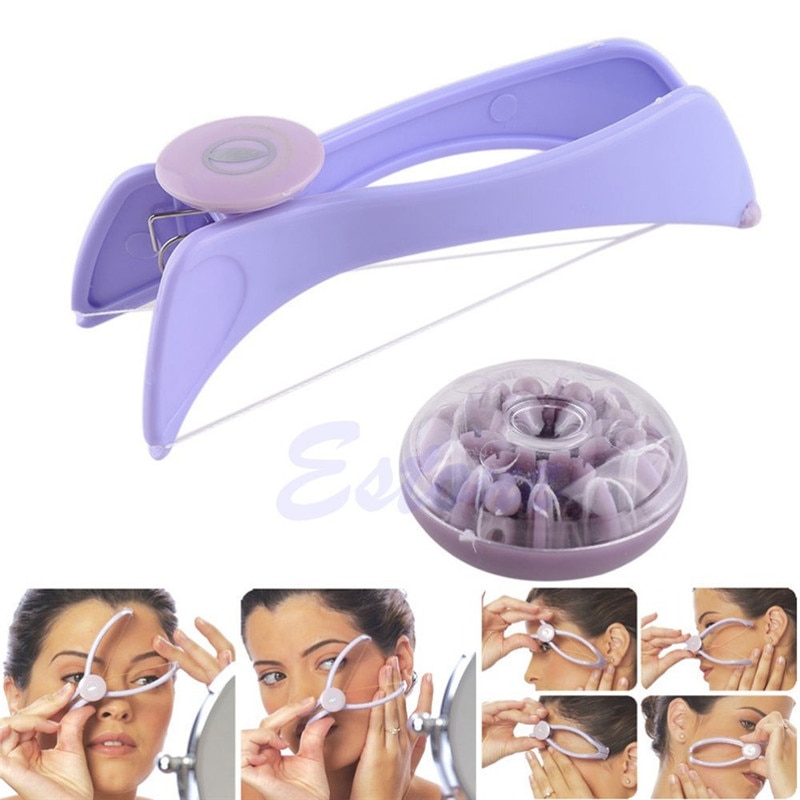 Vrouwen Plastic Katoen Facial Hair Remover Gezicht Lente Threading Epilator Defeatherer DIY Make-Up Cosmetische Tool Geen pijn Mode