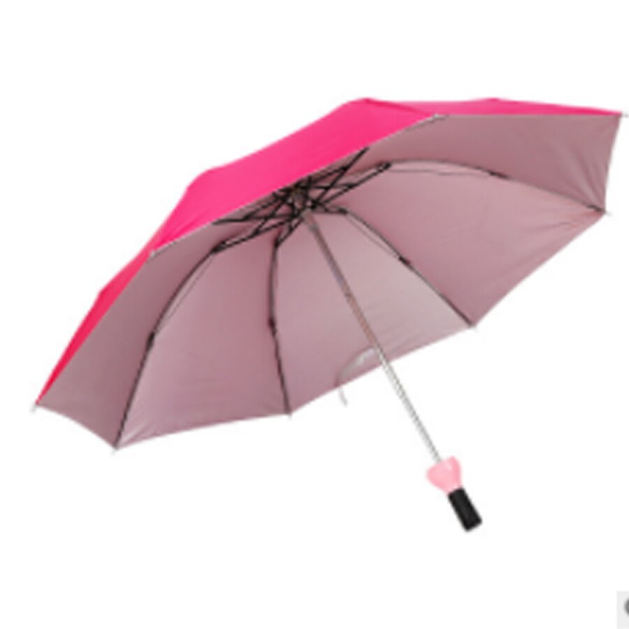 Ombrello per bottiglia di vino ombrello per protezione solare in plastica argento personalizzato ombrello creativo souvenir personalizzazionea783: rosa