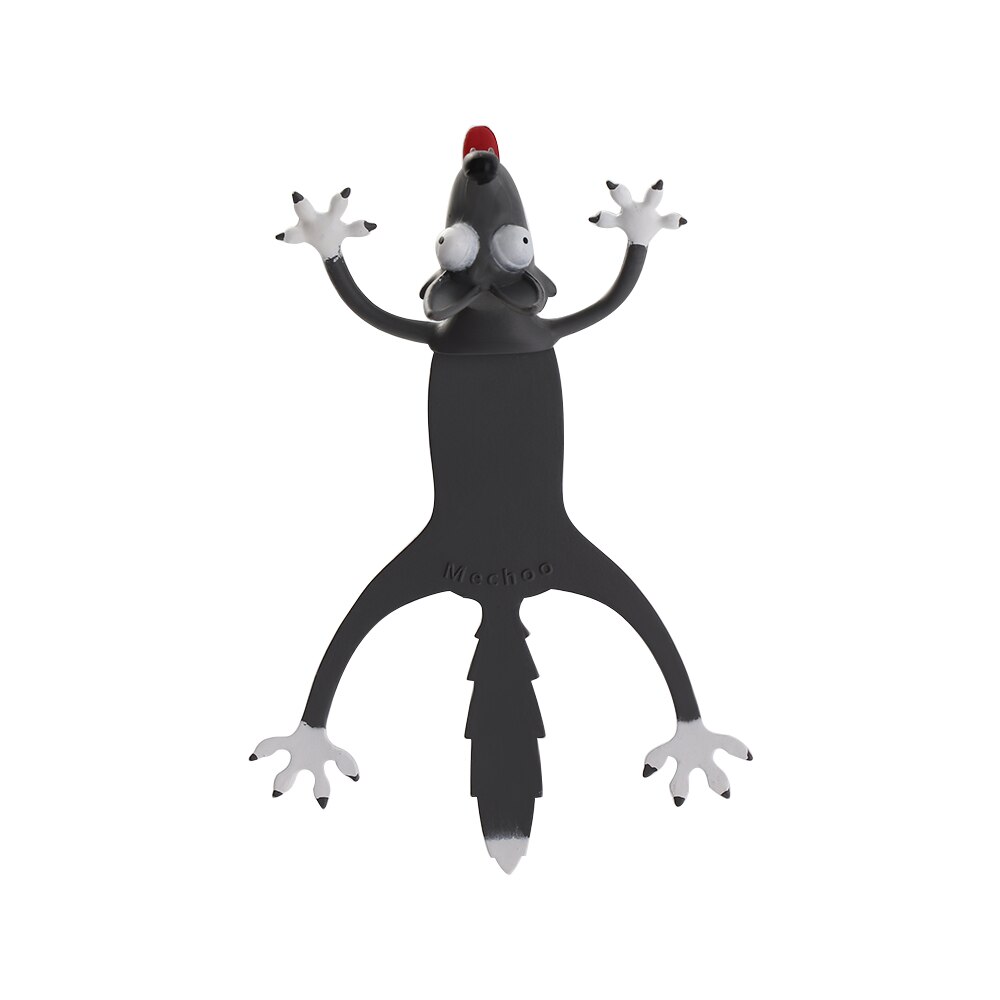 3D Stereo Cartoon Lovely Animal Bookmark Original Cute Cat For Kids Girl Office School Kawaii Stationery: Wolf