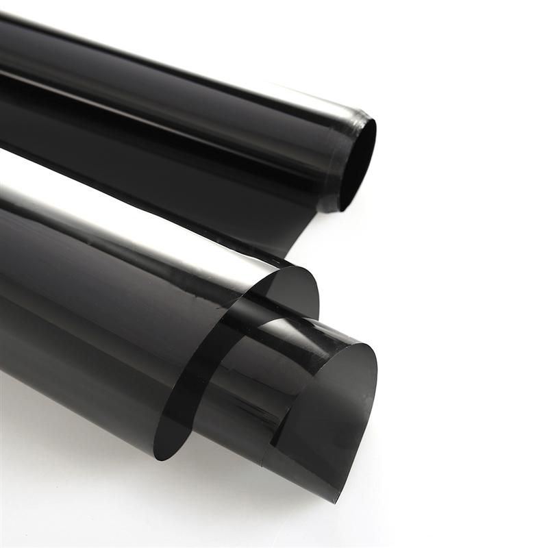 Película opaca para ventana de coche y furgoneta, protección solar Universal, color negro oscuro, 75CM x 6M, Reducción de calor deslumbrante de privacidad