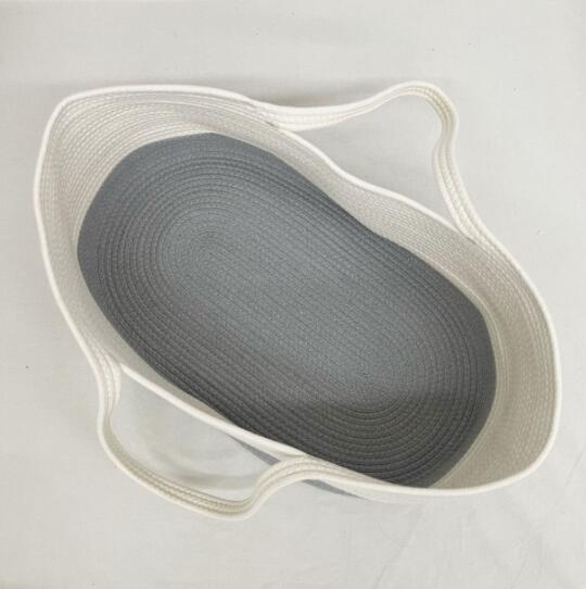 Cesta de dormir tejida para bebé, nido portátil para recién nacido, cama para dormir al aire libre, cuna infantil: grey white