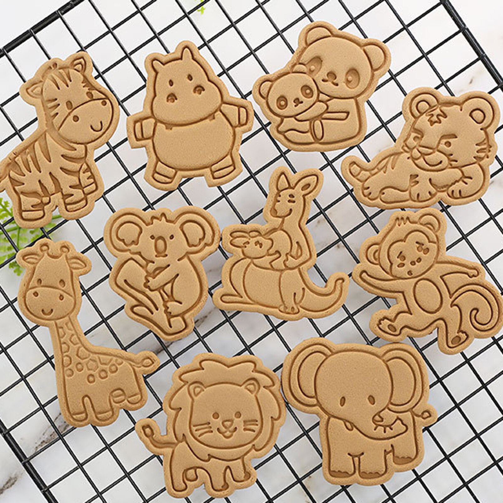 Forest Animals Cartoon Biscuit Mold Pressing Type Household Cookie Baking Tool