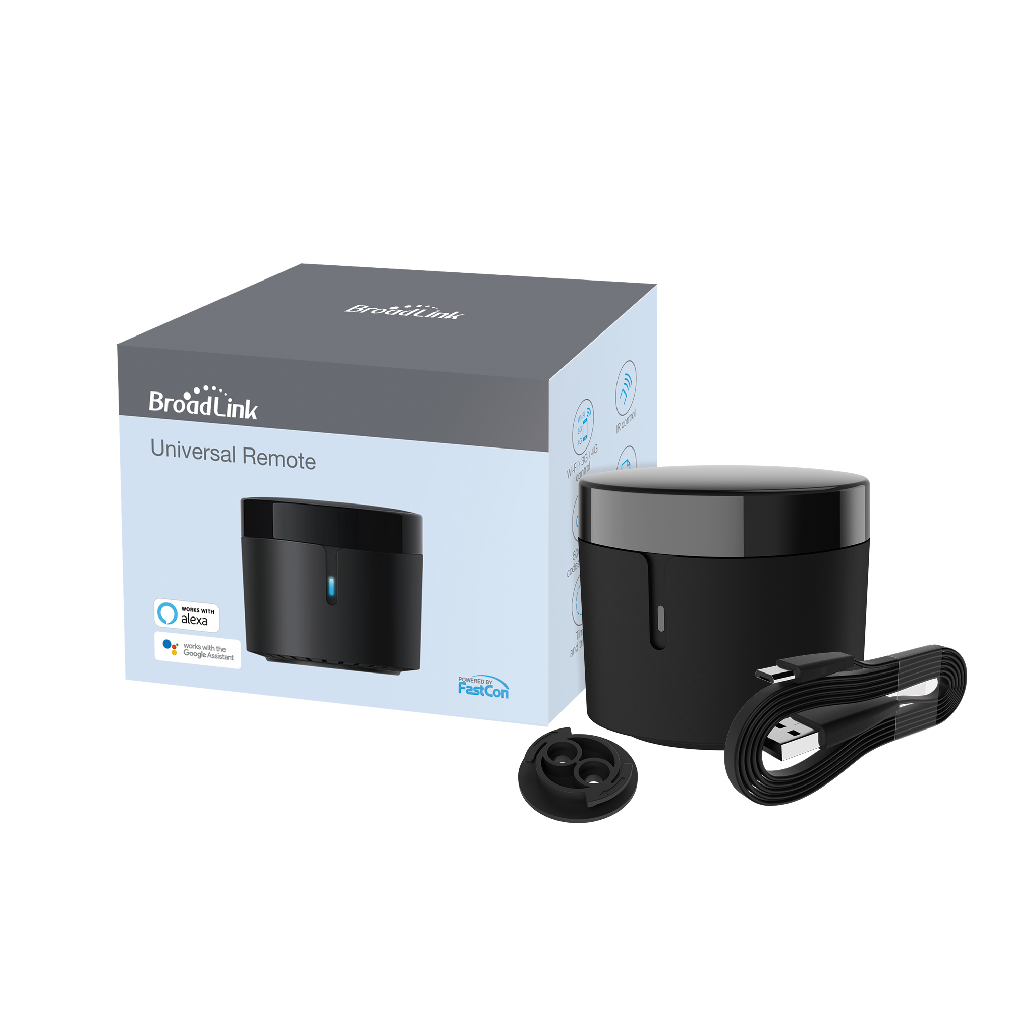 Original BroadLink RM4 Mini Control remoto IR Universal Wifi interruptor inteligente Sensor HTS2 funciona con Alexa Google Home asistente Domotica