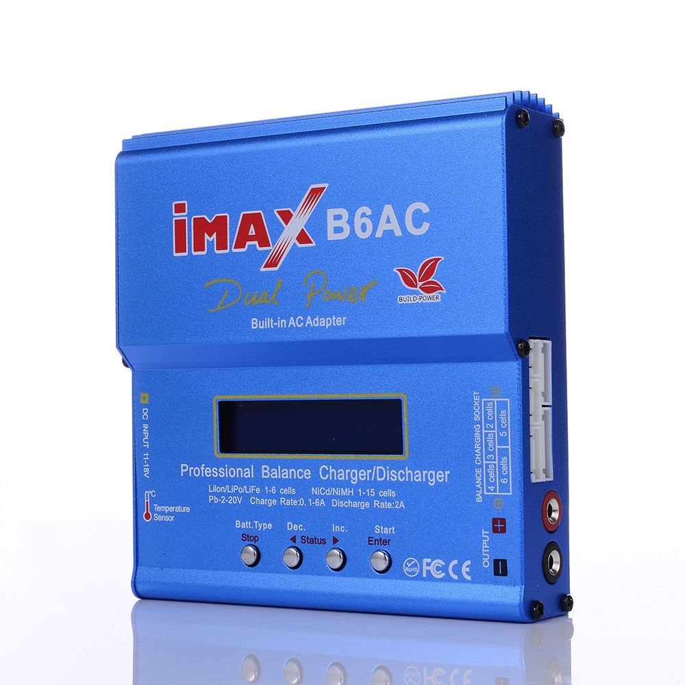 Cargador iMAX B6 AC RC 80W B6AC 6A cargador de batería Lipo Nimh Li-ion ni-cd cargador de equilibrio Digital con pantalla Digital LCD