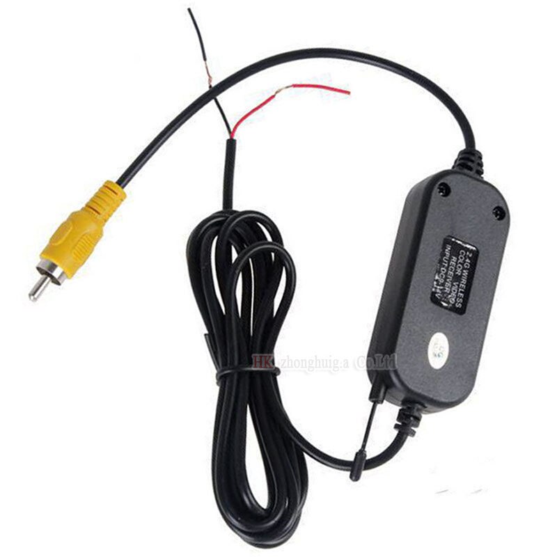 Trådlös 2.4 ghz sändare/mottagare set 12v med bilbackkamera backkamera 7 led ir mörkerseende parkeringshjälp