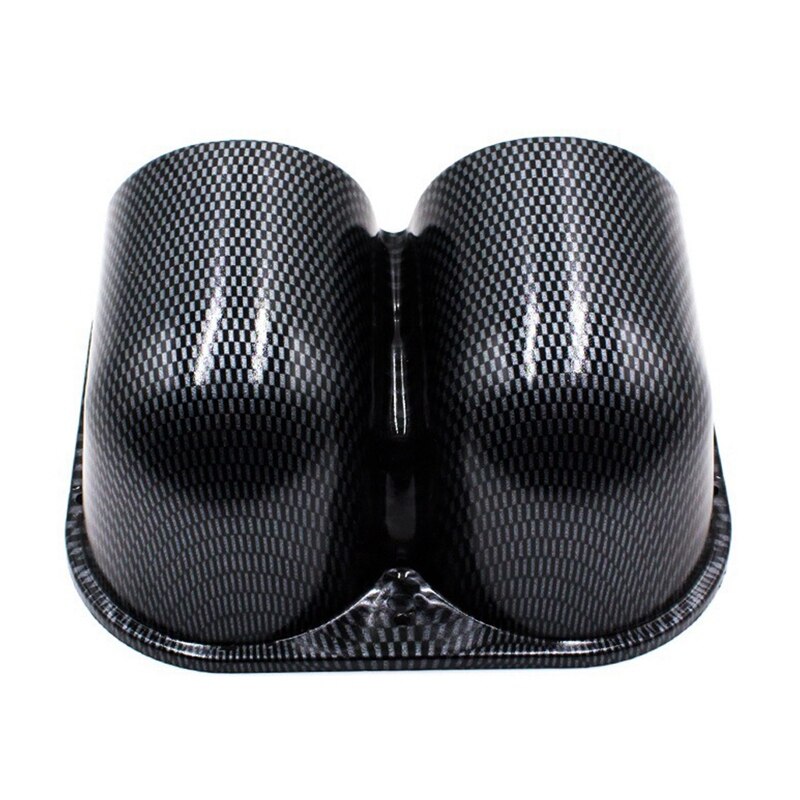 Car Carbon Fiber 2 Inch 52mm Universal Dual Hole Dash Gauge Pod Mount Holder